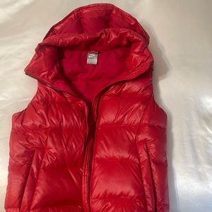 Excellent condition red Nike down  vest